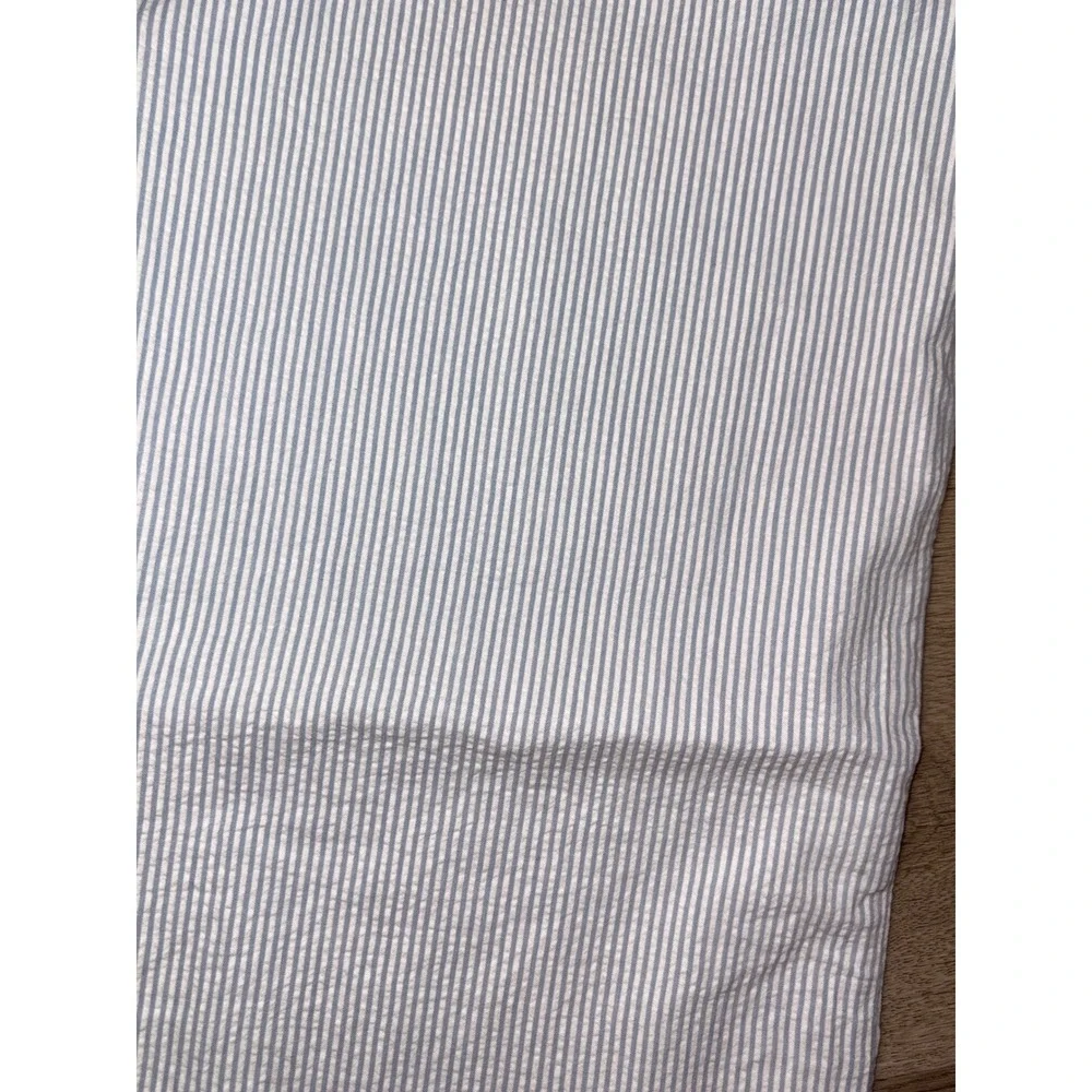 PacSun Kids Blue White Seersucker Striped Wide Leg Pants XL 14/16 NWT